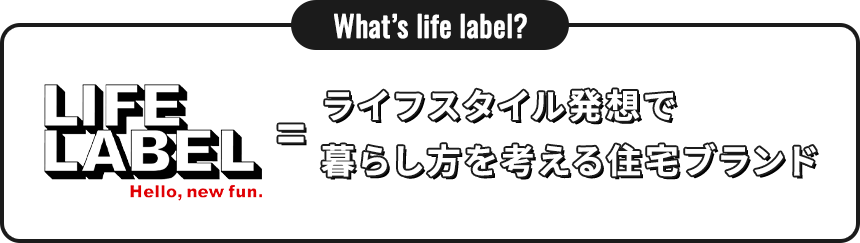 ライフスタイル発想で暮らし方を考える住宅ブランド