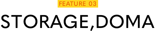 FEATURE 03 STRAGE,DOMA