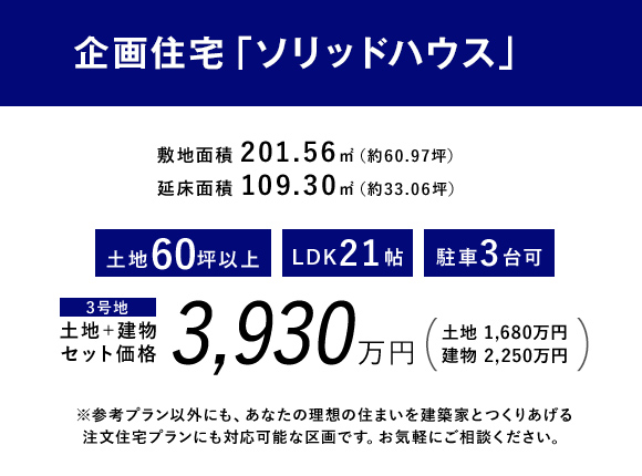 企画住宅「ソリッドハウス」